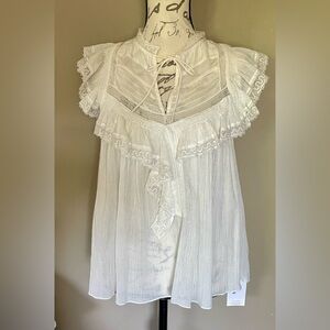 Ulla Johnson V-Neck Sleeveless Blouse Size 4